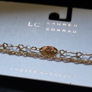 Lauren Conrad Gold Tone Choker Necklace